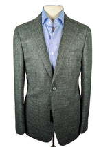 Benjamin Cerruti Sport Coat Greyish Green Melange 2-button Soft Shoulder Wool