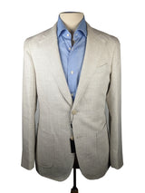 Benjamin Sport Coat Bone Beige 2-button Soft Shoulder Reda Wool Blend Hopsack