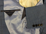 Benjamin 3-in-1 Suit Muted Teal Blue Plaid 2-button Peak Wool