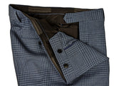 Benjamin 3-in-1 Suit Muted Teal Blue Plaid 2-button Peak Wool