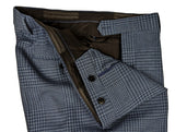 Benjamin Sample 3-in-1 Suit Muted Teal Blue Plaid 2-button Peak Wool