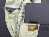 Benjamin Suit Mid Blue Windowpane 2-Button VBC Wool