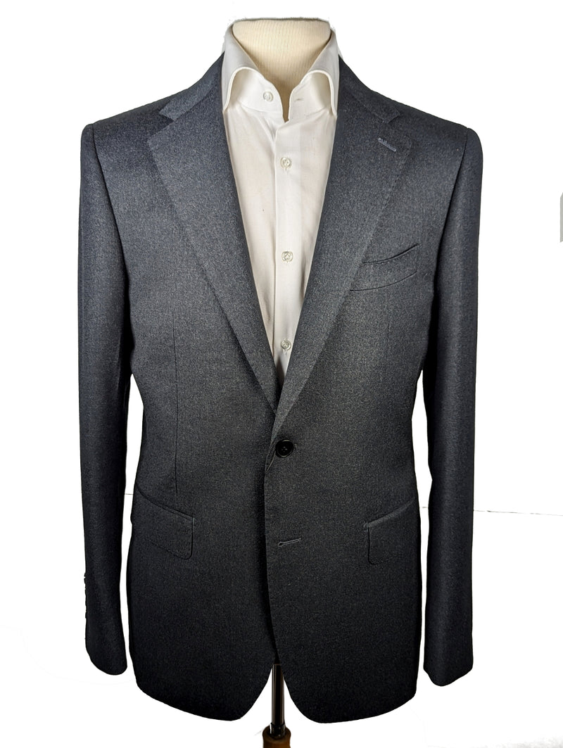 Benjamin Suit Dark Charcoal 2-Button Wool Flannel