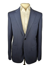 Benjamin Suit Navy Grid Check 2-Button Marzotto Wool