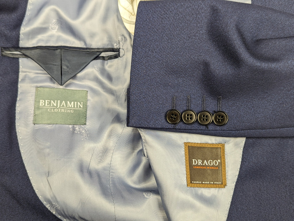 Benjamin Suit Airforce Blue 2-Button DRAGO Wool – eHABERDASHER