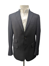 Boglioli Sport Coat 39/40R Black 3-button Wool Hopsack