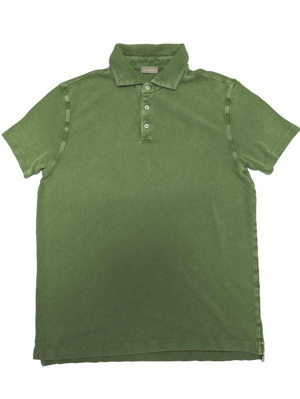 Cruciani Polo Shirt L Green Cotton