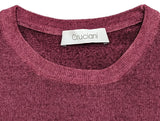 Cruciani Sweater Medium/50 Mauve Melange Crewneck Wool