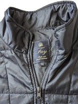 Fay Vest/Gilet XL/54 Navy Blue Zip Front Poliamid