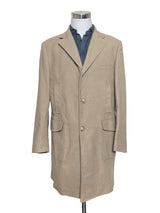 Fay Coat XL/XXL Beige/Tan 3-Button Heavy Cotton Twill