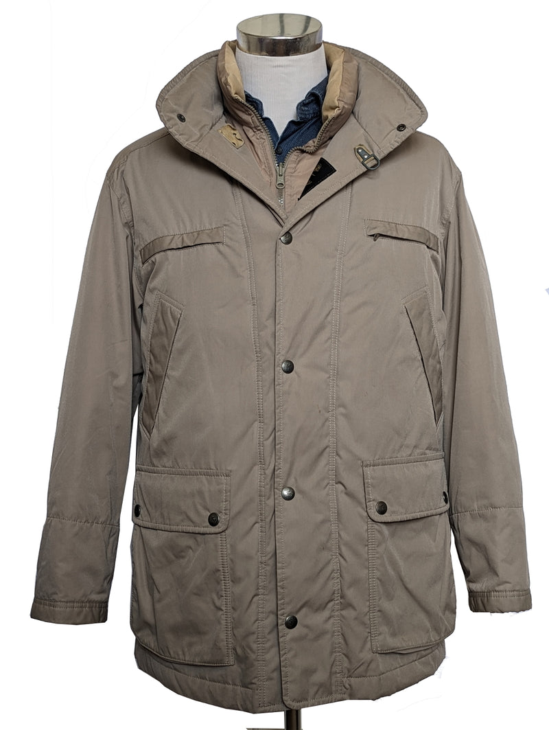 Fay Stadium Coat S/M 3-in-1 Beige Down Poliamid