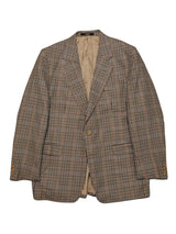 Vintage Daks London Sport Coat 42R Tan Multi Check Wool