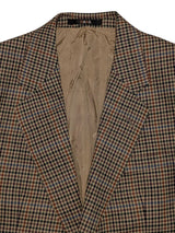 Vintage Daks London Sport Coat 42R Tan Multi Check Wool