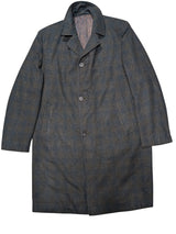 Vintage Dunn & Co. Coat M Dark Forest Green Plaid Wool West of England