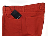 Kiton Trousers 33/34 Orange Cotton/Linen 5 Pocket