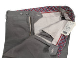 LBM 1911 Trousers 38 Light Grey Weave Flat Front Cotton Blend