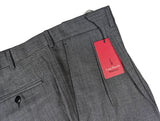 Luigi Bianchi Trousers 38, Grey Nailhead Pleated front Relaxed fit Wool