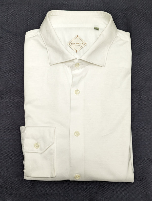 Pal Zileri Shirt L White Cotton Jersey