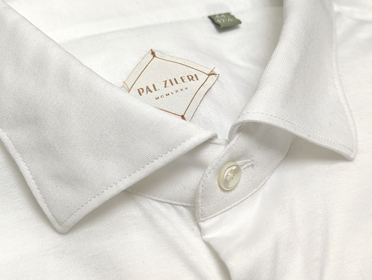 Pal Zileri Shirt L White Cotton Jersey – eHABERDASHER