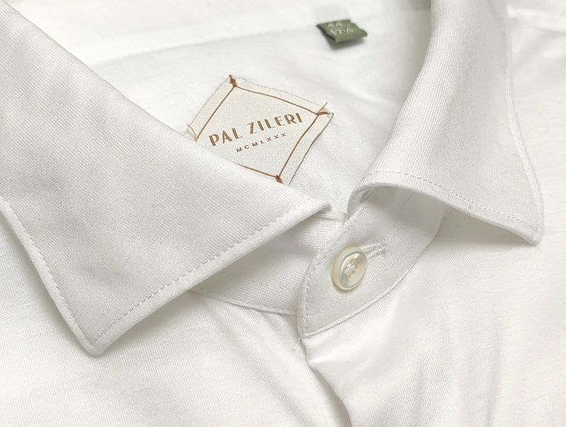 Pal Zileri Shirt L White Cotton Jersey