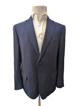 Pal Zileri Sport Coat 45/46R Navy Blue 2-button wool hopsack