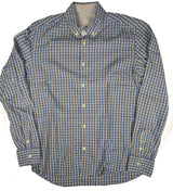 Peuterey Shirt M Blue Plaid BD Cotton