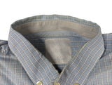 Peuterey Shirt M Light Blue Plaid BD Cotton