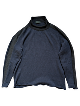 Zanone Sweater M/50 Navy Wool Rollneck Italy