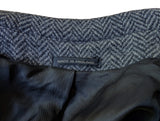 Vintage Burton Belted Balmacaan Raglan Coat 42R Grey Herringbone Heavy Wool