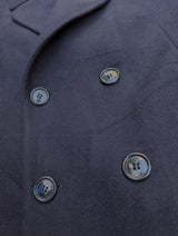 Vintage London Fog Coat M/40R Navy Blue Wool