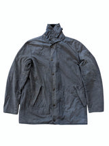 Barbour Barn Jacket M Soft Dark Blue Waxed Cotton