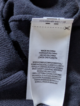 Polo Ralph Lauren Sweater M Navy Intarsia Cotton