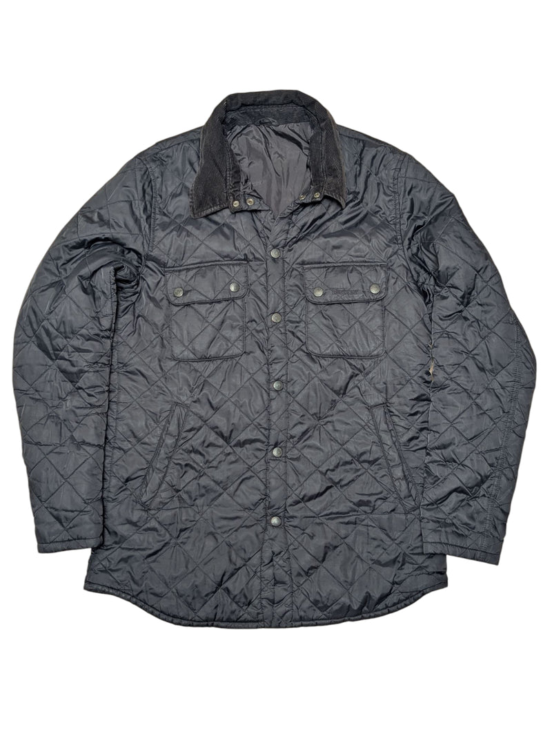 Barbour Jacket M/L Black Akenside Padded Quilt Polyamide