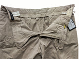 Marco Pescarolo Bermuda Shorts 37/38 Stone Flat Front Cotton/Elastane