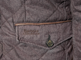 Barbour x Land Rover Ltd Ed. Jacket S Charcoal Brown Filey Quilt Flannel