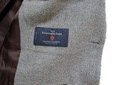 John Lewis x Zegna Trofeo Sport Coat 41/42R Light Grey Herringbone 2-button Wool/Cashmere