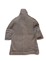 Rare Vintage French Couture Dior/YSL Women's Coat L/XL Brown Check Armand Hallenstein Reversible Wool