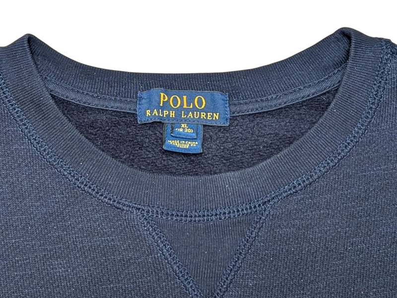 Ralph Lauren Sweatshirt S Navy Blue All American Prep Cotton/Polyester