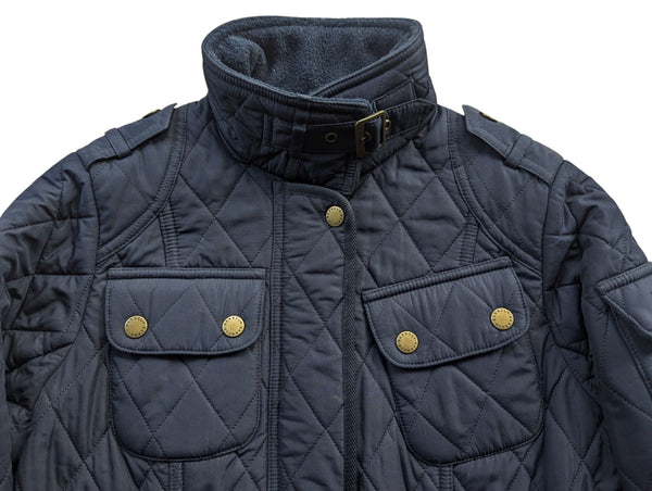 Barbour Ladies International Belted Jacket S/4 US Navy Polar Quilted Polyester