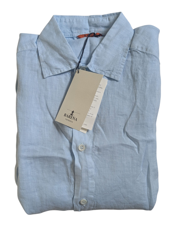 Barena Venezia Shirt S/48 Light Blue Linen