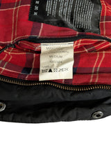 Barbour Motorcycle Jacket M Soft Black Quilted Waxed Cotton