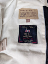 John Lewis Abraham Moon Waistcoat/Vest M/40R Navy Blue Wool