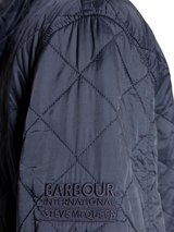 Barbour McQueen Jacket L Navy Cross Quilt Poliamide Special Edition