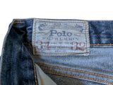 Ralph Lauren Jeans 34(36)x32 Washed Dark Blue 5 pocket cotton/elastane denim