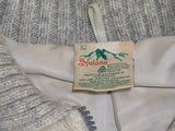 Vintage Spelana Norwegian Sweater Jacket L Natural Grey Full Zip Cardigan Pure Spelsau Wool Rare