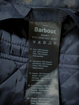 Barbour McQueen Jacket L Navy Cross Quilt Poliamide Special Edition