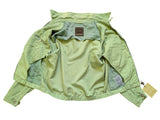 LBM 1911 Bomber Jacket Washed S/M Lime Green Linen/Cotton