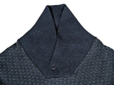 Barbour Shawl Sweater L Navy Thick Wool