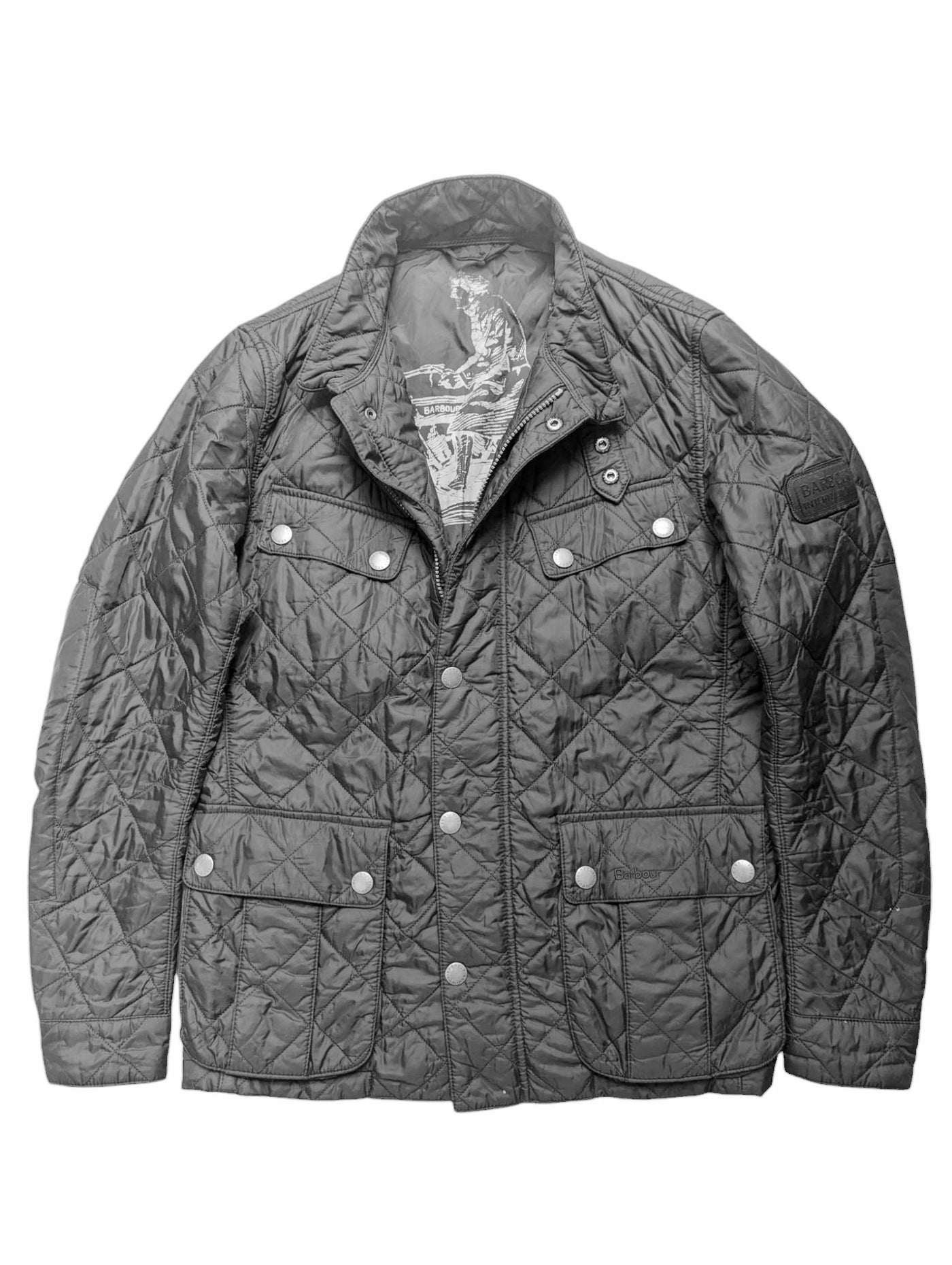 Clothing Barbour International Court Quilted Jacket Mens Barbour 
