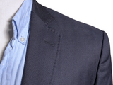 Hugo Boss Sport Coat 44R Navy Blue Hopsack Wool